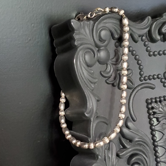 Sterling Round and Oval Bead Bracelet - Picture 2 of 16